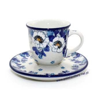 Filiżanka mini espresso 0,06L + spodek dek. 2222X Anemony